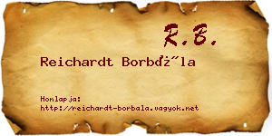 Reichardt Borbála névjegykártya