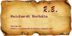Reichardt Borbála névjegykártya